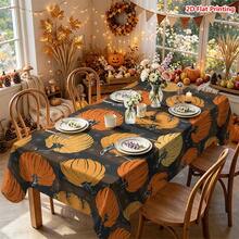 1/2 buah Taplak Meja Musim Gugur, Taplak Meja Poliester Motif Musim Gugur Cocok Untuk Ruang Makan, Dapur, Meja Kopi, Meja Makan, Piknik, Berkemah, Dekorasi Rumah Pertanian Pedesaan, Perlindungan dan Mempercantik Meja untuk Liburan Thanksgiving Musim Gugur - MultiWarna - View 4