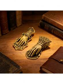 Antique Gold Vintage Hand-Shaped Bookmark Clip, Antique Bronze Lady's Hand Pose Journal Clip, Page Marker Clip, Diary Clip - Multicolor - View 6