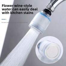 這款水龍頭濾水器適用於大多數標準水龍頭接口,無需複雜工具即可快速手動安裝與拆卸。採用透明外殼設計,方便您視覺監控濾芯使用狀況並及時更換。支持 360 度自由旋轉,可靈活調整出水角度以滿足不同使用場景,濾芯更換過程便捷 - 多色 - 查看 5