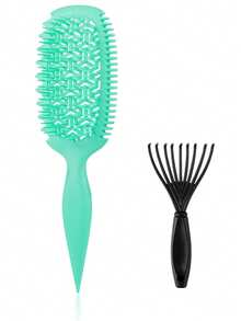 Curly Hair Styling Comb Set, Suitable For Wet And Dry Hair, Wavy And Spiral Curls Volumizing Styling Tool, Detangling And Anti-Frizz - Multicolor - View 15