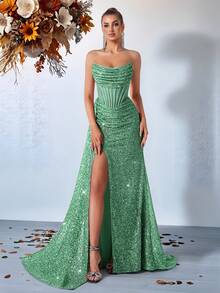 Vestidos de Boda - Blanco Verde - Ver 4