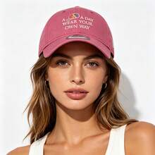 New Era Summer Classic Vintage Embroidered Curved Brim Baseball Cap Unisex Versatile Sun Hat - One Size 56-62CM - Style No. 14384974 - Pink - View 3