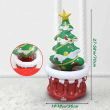 1pc Inflatable Santa Claus Cooler, Summer Cool Floating Ice Bucket For Drinks Storage, Birthday Party Supplies, Pool Accessories - Ice Bucket - View 9