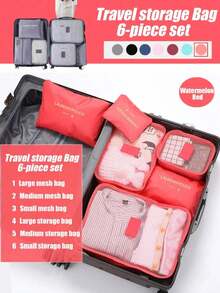 6pcs/Set Foldable Clothes Storage Bags With Handles, Large Capacity Quilt Blanket Clothing Storage Bags, Suitcase Compression Packing Bags, Bed Under Dorm Moving Seasonal Storage Organizer, Back To School College Dorm Essentials, Christmas Seasonal Home Storage Multi-Size Combination, Suitable For Multiple Scenarios - Multicolor - View 15