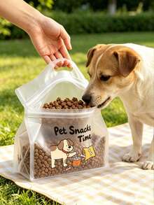 Bolsa de almacenamiento de comida para mascotas, bolsa sellada con estampado lindo de perro, bolsa de almacenamiento transparente y esmerilada para comida de perro y arena para gatos con asa, bolsa de almacenamiento de comida para perro, bolsa de almacenamiento de comida reutilizable, bolsa para porcionar comida, bolsa a prueba de humedad, bolsa de mano autosellante, mantiene la comida seca fresca, almacena comida y golosinas para gatos y perros, fácil de transportar, adecuada para camping, alojamiento, viajes de fin de semana, viajes y uso diario, esencial para dueños de mascotas, regalo de cumpleaños único, regalo de fiesta - Multicolor - Ver 12