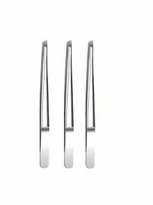 3/2/1pc High-Quality Stainless Steel Tweezers, Pointed Tip Design, For Removing Ingrown Hairs, Also Suitable As Facial Care Tool, Hair Removal - Multicolor - View 6