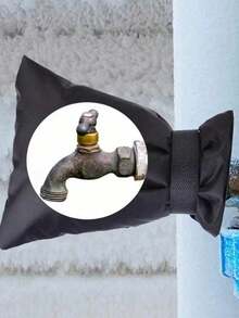 1pc Outdoor Faucet Covers For Winter Freezes Protection, Outside Water Faucet Cover Multifunctional Faucet Protective Cover Waterproof Antifreeze Faucet Cover - Multicolor - View 4