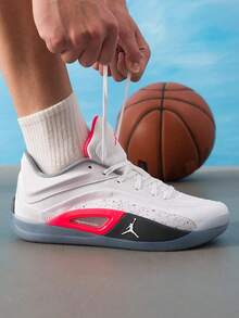 Men's Basketball Shoes JORDAN ZION 4 PF 2026 Summer New Season Performance Training Shoes FD0591-103 - White/Infrared Red/Particle Gray/Dark  Gray - View 2