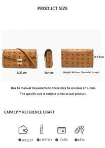 Mcm Millie Visetos Senior Visionary Woman Shoulder Chain Bag MWRAAME01CO001 - 干邑色MWRAAME01CO001 - 查看 10