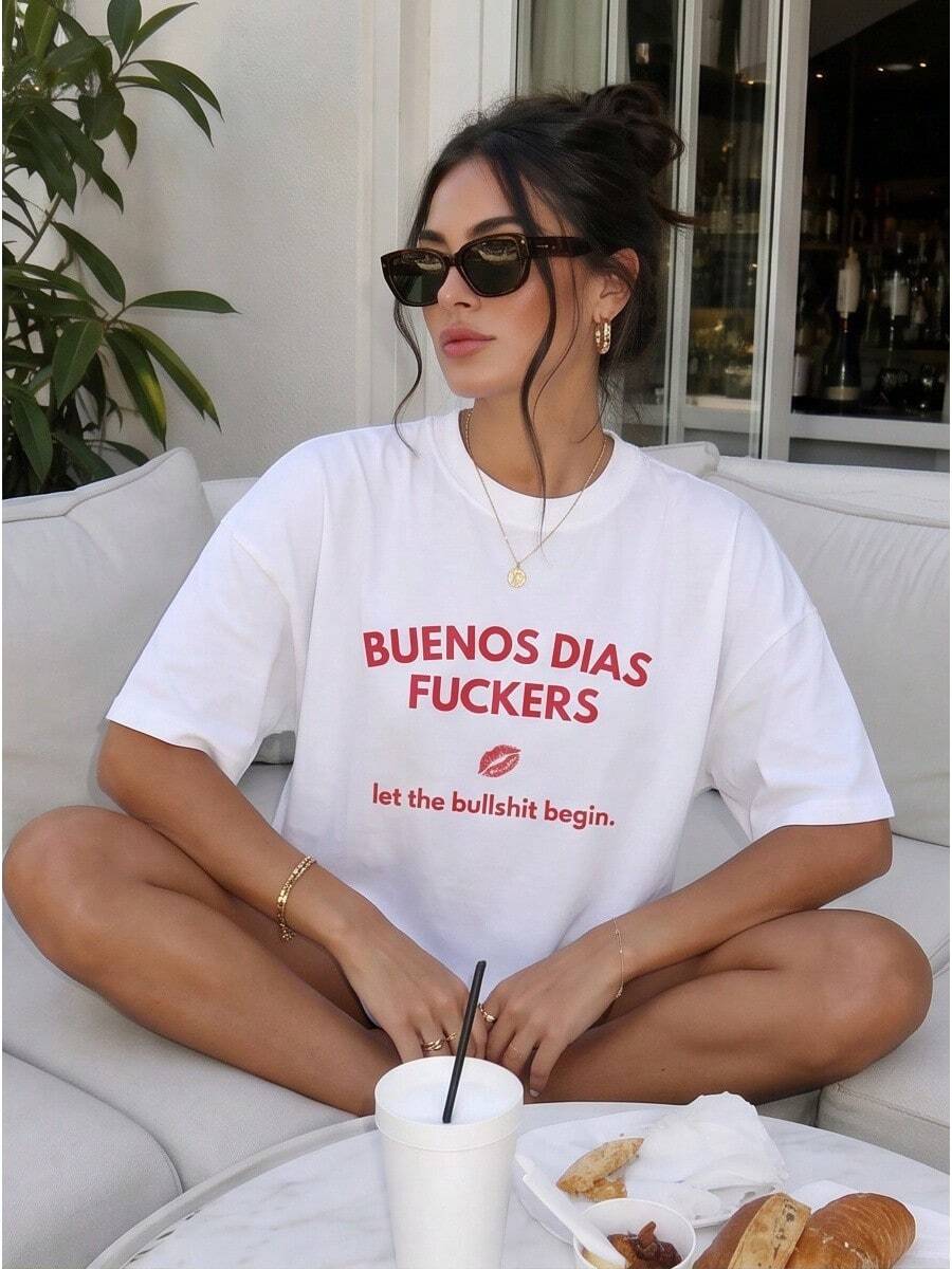 Women T-Shirts - 白色 - 查看 1
