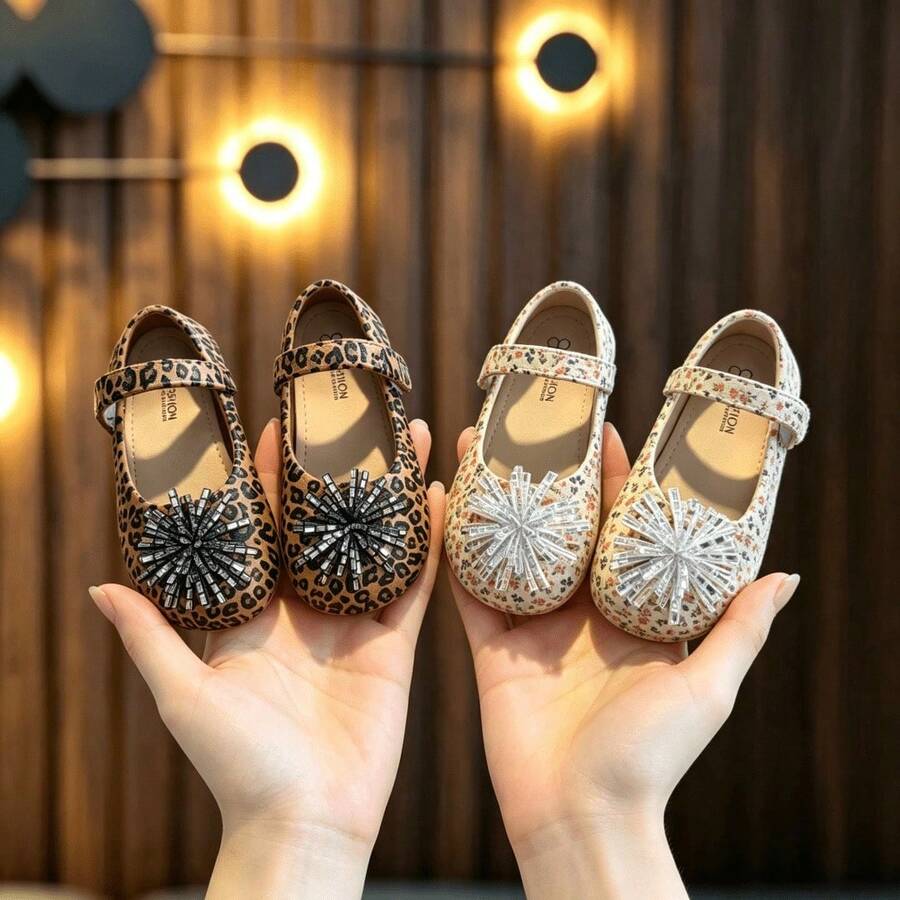 Lugualt Princess Shoes For Girls, Cute All-Season Casual Wear, Academy Style, Soft Sole, Indoor And Outdoor