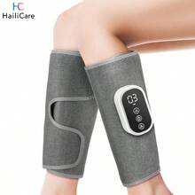 Alat Pijat Panas Tekanan Udara Betis Hailicare, 3 Mode 3 Tingkat Intensitas yang Dapat Diatur, Kapasitas Besar 2000mAh, Portabel, Dapat Diisi Ulang, Relaksasi Otot Kaki, Lengan, dan Telapak Kaki untuk Rumah dan Kantor - Grey - View 1