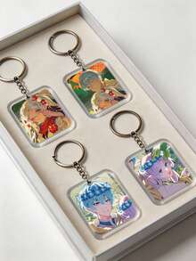 4/2/1 Set "Beyond Journey's End" Anime Double-Sided Keychain Pendant, Cute Anime Keychain, Packaging Decoration, Perfect Gift For Anime Fans - ZSDFLL07 - View 9