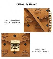 Mcm Millie Visetos Senior Visionary Woman Shoulder Chain Bag MWRAAME01CO001 - 干邑色MWRAAME01CO001 - 查看 9