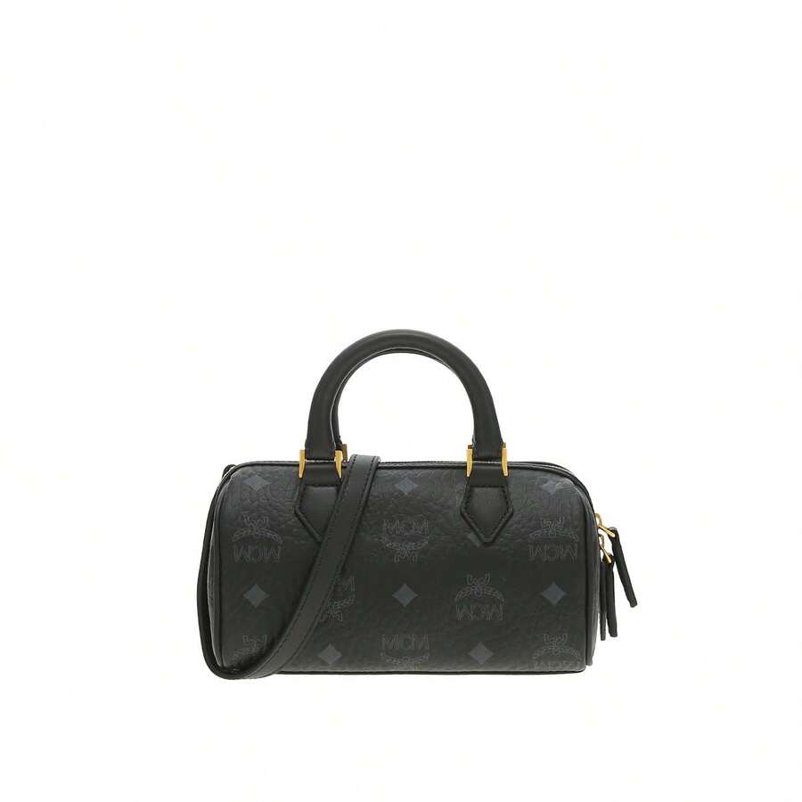 Mcm Ella Visetos Series Vintage Lady's Shoulder Crossbody Handbag MWBESEA01BK001 - 黑色MWBESEA01BK001 - 查看 1