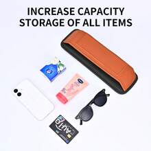 Car Seat Side Storage Box, Multifunctional Leather Car Organizer Hanging Storage Bag For Headrest, Universal Car Interior Accessories To Hold Phone Keys Small Items - A138-beveled - View 9