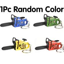 1 pieza/4 piezas Llavero de motosierra mini realista con cordón tirador creativo, colgante de bolsa de motosierra realista en 4 colores, adorno para llaves y mochila, accesorio de anillo de llave de coche lindo, regalo creativo y novedoso para amigos, parejas, entusiastas al aire libre y coleccionistas - Llavero de motosierra para bromas de fiesta - Ver 21