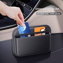 Automotive Storage Bag Adhesive-Backed Driver Passenger Console Storage Box Multi-Function Seat Gap Organizer Vehicle Storage Tidy Car Interior Car Storage Organizer Box Car Accessories - Multicolor - View 5