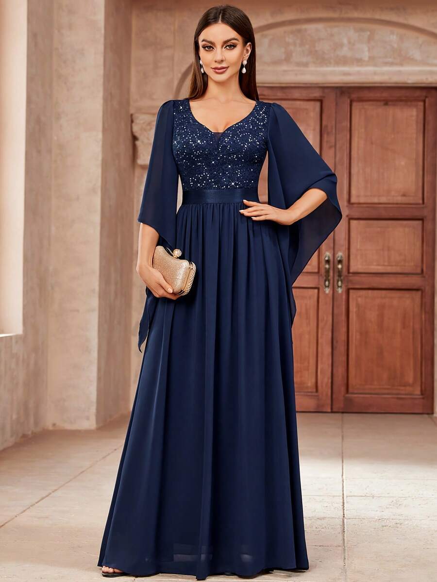 Wedding Dresses - Navy Color - View 1