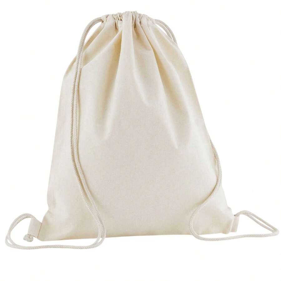 Westford Mill InCo Organic Cotton Drawstring Bag - Natural - View 1