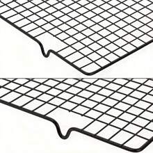 1pc Black Non-Stick Drying Rack, Kitchen Baking Tool, Bread Cooling Rack, Cookie Food Cooling Rack - Black - View 11