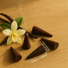 Ancient Method Essential Oil Infused Handmade (Musk Incense Cone) Emits Rich Fragrance, Suitable For Bedroom, House Cleaning, Meditation, Yoga And Clearing Negative Energy. Perfect For Home Or Room Purification. - Musk Incense Cone - View 3
