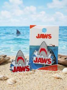 Monogram Disney 1pc Great White Shark Brooch Collectible Enamel JAWS Badge Authentic Cartoon Anime Creative Badge Collectible Lapel Pin Jewelry Accessory Decoration Backpack Schoolbag Clothing Bag Pencil Case Cute Fashion Badge Unisex Birthday Anniversary Party Gift Daily Wear - A - View 8