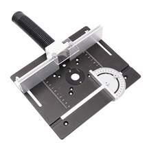 Black Folding Plate Made Of Aluminum Alloy For Woodworking Engraving Machines, Durable Milling Cutter Folding Base Plate For Wood Milling, Auxiliary Tool For Trimming Wood Carving, Edge Routing And DIY Carpentry Projects - A - View 8