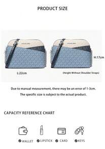 Michael Kors Jet Set Travel Logo Women's Shoulder Sling Bag 35S5STVC6B DENIM MULTI - 多色拼接牛仔藍35S5STVC6B DENIM MULTI - 查看 6