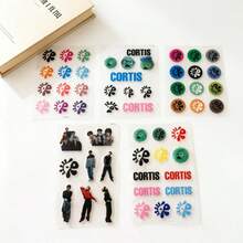 5 قطع/مجموعة ملصقات ديكور إبداعية C/ORTIS Merch، ملصقات فينيل مقاومة للماء للمفكرة والهاتف والجهاز اللوحي والحقائب وزجاجة المياه، ملصقات مجموعة المعجبين DIY - متعدد الألوان - مشاهدة 3