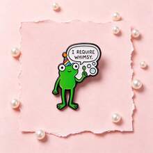 Cute Frog Quote Lapel Enamel Pins And Brooches Badge Pins For Backpacks Bags Backpack Cool Decoration Friend For Gifts - Multicolor - View 10