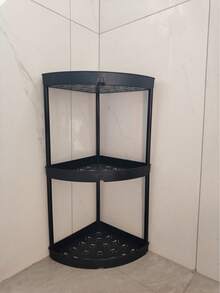 5/4/3 Tier Rotating Bathroom Storage Rack With Wheels And Triangular Base, Plastic Organizer Shelf For Corner, Kitchen, Living Room, Bathroom, Hotel, Balcony, Hallway And Entryway, Easy To Move And Disassemble, Ideal Gift Bathroom - Multicolor - View 25