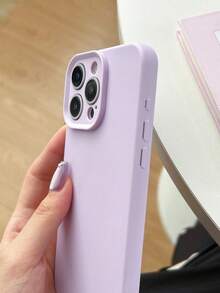 CteGlodrix Apple 17 Phone Case Apple 17 Pro Max Phone Case 1pc Fresh Cute Lavender Purple Phone Case Shockproof Camera Protection Compatible With Apple 17 16 15 14 13 12 11 Pro Max Series - Lavender Purple - View 4