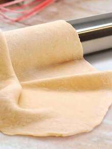 1pc Stainless Steel Rolling Pin, Baking Rolling Pin, Non-Stick Rolling Pin, For Baking Soft Candy, Pizza, Pie, Pastry, Dough, Cookies - Silver - View 7