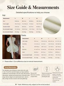 1 Set Solid Color Casual Elegant Knotted Slim Fit 2-Piece Women's Outfit For Formal Evening Beach Spring Summer - Apricot - View 9