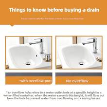 1Pc Sink Drain Assembly Pop Up With Overflow Pipe Siphon 1 1/4 Inch – Brass Siphon Set With Odor Trap, Universal Drain Assembly For Sink & Lavatory - With Overflow - View 3