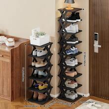 6/9-Tier Freely Combinable DIY Foldable Shoe Rack, Space-Saving Heavy-Duty Storage For Entryway, Bedroom & Dorm. Stable Wobble-Free Narrow Gap Vertical Shoe Shelf, Free Shoe Horn Included - View 9
