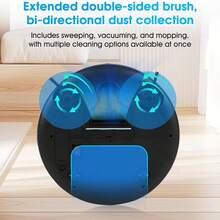 Smart Robot Vacuum Cleaner, Home Cleaning Robot Vacuum Mop Combo, All-In-One Sweeping, Mopping, Vacuuming, USB Rechargeable Intelligent Robot Vacuum Cleaner, Household Cleaning Robot - Black (Pet Hair Killer) - View 11
