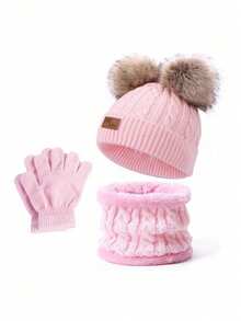 1 Set Knitted Wool Hat Set - Multicolor - View 17