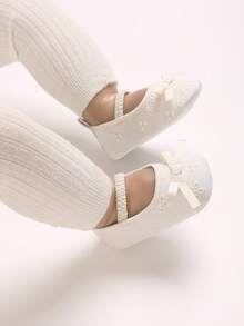 0-1 Year Old Spring/Autumn Infant Girl Shoes, Cute Fashion Flat Shoes, Soft Fabric Sole Walking Shoes For Infant Girls - Apricot - View 8
