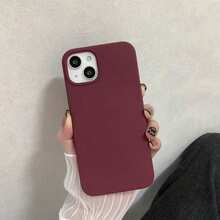 Compatible With IPhone 18 Pro, 18 Pro Max, 17 Pro, 17 Pro Max, 17. This Liquid Silicone Triple-Layer Full-Coverage Soft Rubber Phone Case Provides Shock-Absorbing Protection, With An Inner Lining Of Scratch-Resistant Microfiber Material. Compatible With IPhone 13, 11, 16 Pro Max, 15, 14 Plus, 12 Mini, XS, Max 7, 8 Plus. Fresh Summer Phone Case. - Plum - View 7