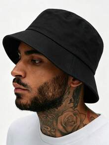 1pc Men's Halloween Skull Hand Gesture Print Bucket Hat, Dark Style Personalized Bone Palm Streetwear Hip Hop Sun Hat - Multicolor - View 5