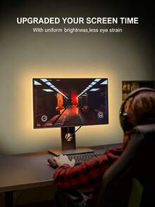 شريط إضاءة LED مرن باللون الأبيض الدافئ 16.4--3.28 بوصة، شريط إضاءة LED يعمل بالطاقة USB - 5 فولت قابل للقطع ذاتي اللصق، مناسب لإضاءة خلفية التلفزيون. مثالي لإضاءة خلفية التلفزيون والديكور الداخلي. يتميز بأداء مستقر وإضاءة عالية السطوع، مما يعزز مساحتك. - ضوء دافئ - مشاهدة 6