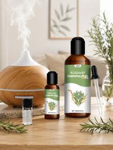 Rosemary Essential Oil Multiple Sizes 100ml 30ml For Diffuser, Diffuser Stone, Humidifier, Candle, Suitable For Bedroom, Car, Room, Bathroom, Home Decor Etc., Gentle & Fresh, Alcohol-Free - Rosemary Essential Oil - View 4