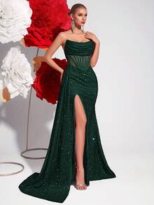 Wedding Dresses - Dark Green - View 6