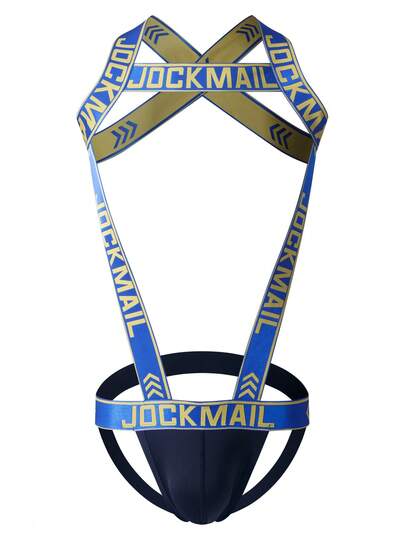 JOCKMAIL 2-In-1 Shoulder Strap Underwear, One-Piece Men's Thong Double-Thong, Sexy Temptation Sports