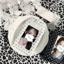 1 buah Tempat Kartu Sayap Bintang Putih, Pentagram Berkilau Transparan Putih Ukuran 3 Inci, Penyimpanan Kartu Foto Idola K-Pop, Pajangan Kartu Foto Album K-Pop, IDOLME, Cocok Untuk Kartu Foto Mini 3-3,5 Inci, Kartu Foto, Penyimpanan Kartu Foto Eksklusif Hiburan Korea, Gantungan Kunci, Hiasan Tas, dll. - penutup kartu - View 6