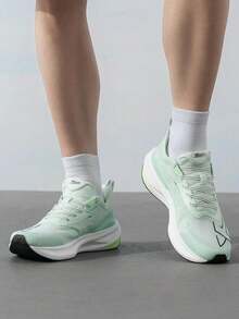 XTEP Men's Running Shoes 2000km 2.0 2026 Summer New Mesh Breathable Training Running Shoes 876219110043 Pale Green/Fluorescent Light Green - Light Fruit Green/fluorescent Light Green - View 2