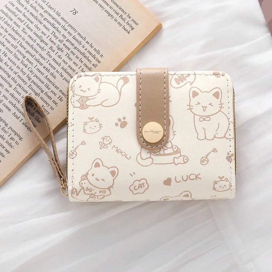 Women Wallet & Check Holder - Khaki - View 1