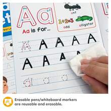 Lachilly Children's Handwriting Practice Workbook: Letter And Number Tracing Exercises (With Lines), Learning Activities, Early Writing Skills Development, Classroom Essential - Reusable Alphabet Workbook - View 8